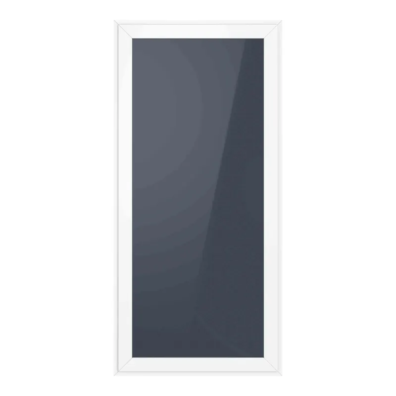 White-framed casement window render with dark tinted glass on a white background